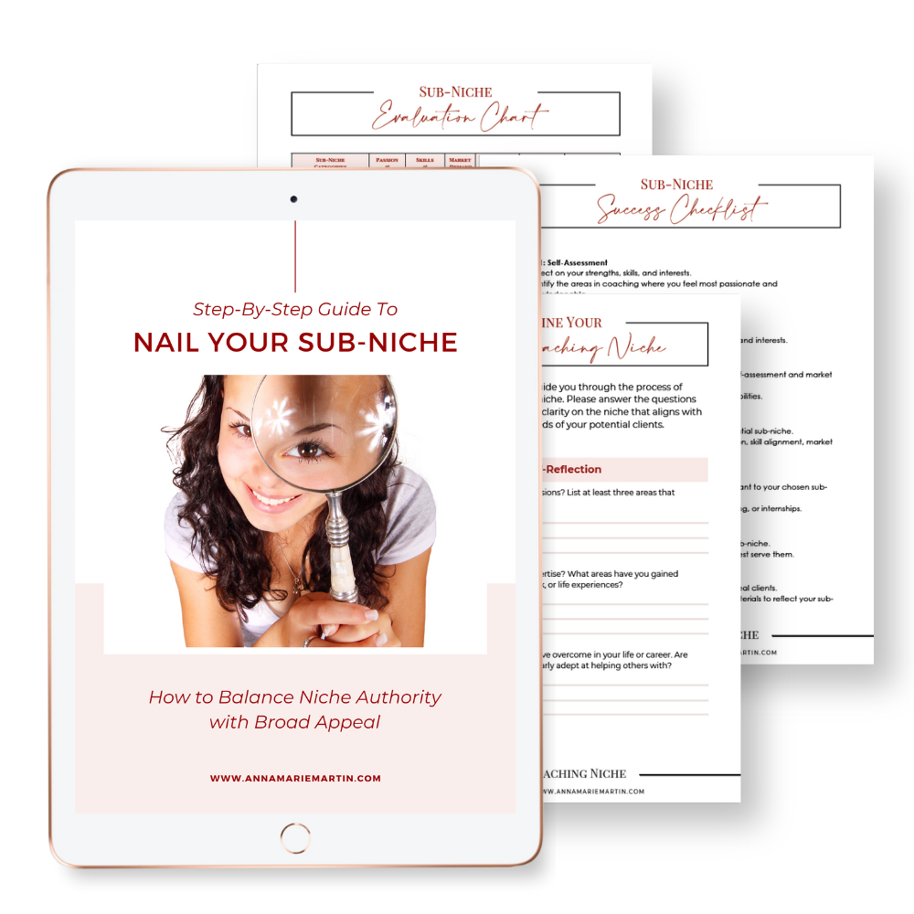 Coach Success Foundations Bonus 1: Nail Your Sub-Niche